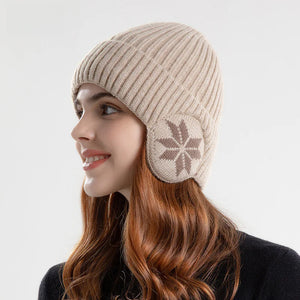 Winter Knit Beanie with Ear Protection for Men and Women Mimarta