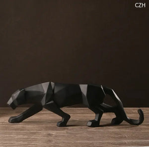 Nordic Style Furniture Decor - Origami Resin Leopard Mimarta