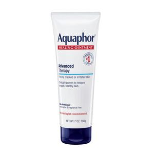 Aquaphor Healing Ointment Advanced Therapy Skin Protectant, Body Moisturizer for Dry Skin, Minor Cuts and Burns, Dry Cuticles, Cracked Heels, Hands and Lips, 7 Oz Tube Rieworkes