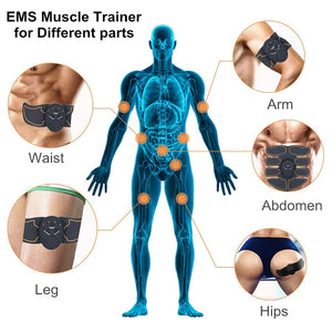 EMS Abdominal Muscle Toning Trainer ABS Stimulator Toner Fitness Binder Gym Belt Rieworkes