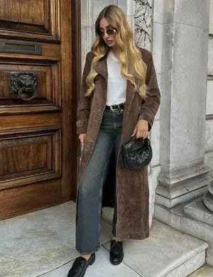 Double Breasted Lapel Shift Coat Rieworkes