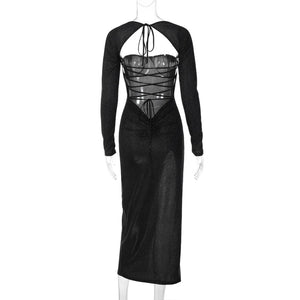 Elegant Maxi Prom Dress Rieworkes