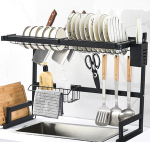 Stainless Steel Sink Rack and Dish Storage Basket Mimarta