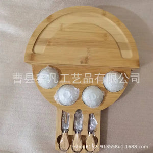 Bamboo Cheese Plate Wooden Breadboard Rieworkes