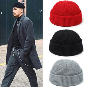 Plain Color Knit Beanie for Men and Women Winter Mimarta
