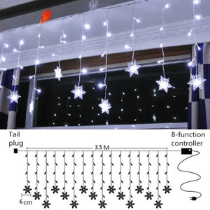 Curtain String Light Ball Santa Claus Rieworkes