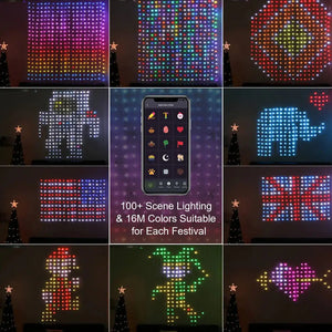 Color Waves LED Curtain Sync Lights Rieworkes