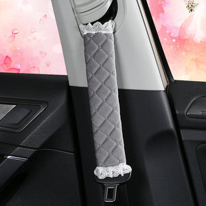 Car Seat Belt Shoulder Pads - Plush Winter Comfort Mimarta