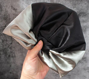 2019 Double Layer Satin Hair Scarf Sleep Cap Mimarta