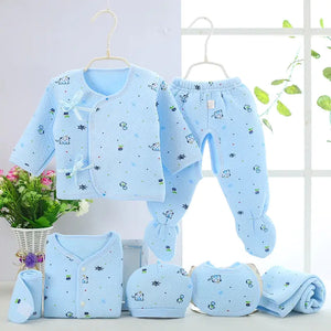 Luxury 7-Piece Cotton Clothing Set for Newborns Mimarta
