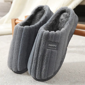 Cozy Cotton Plush Slippers for Home Use Mimarta