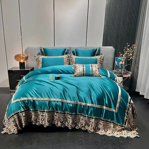 Luxury Belle Series Silk Cotton Bedding Set (4 Pieces) Mimarta