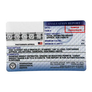IGI Certified 14K White Gold 6.0Cttw Channel Set Round Diamond Tennis Bracelet (I-J Color, I1-I2 Clarity) - 7" Inches Rieworkes