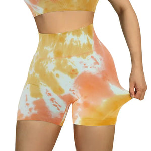 Sports Shorts Women High Waist Workout Seamless Fitness Yoga Shorts Rieworkes