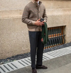 Bomber Jacket With Stand-up Collar Rieworkes