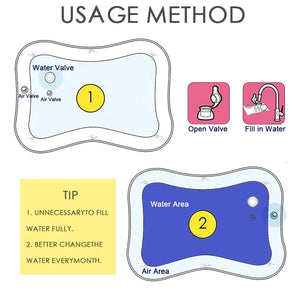 Tummy Time Inflatable Water Mat for Babies Rieworkes