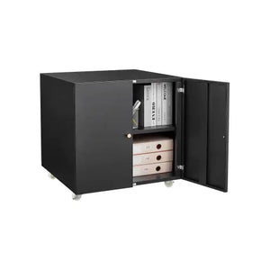 Office Furniture Copy Cabinet Black 2 Door Steel Copy Rack Mobile Dock Document Printer Rack Mimarta
