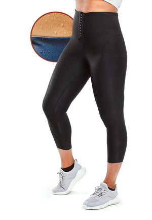 Sweat Shaper Cinch Leggings High-Waist Compression Slimming Cinch Sauna Leggings Tummy Control Body Sculpting Yoga Pants Mimarta