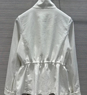 Fashionable Women's Drawstring Waist Jacket 2020 Fall/Winter Mimarta