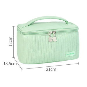 Korean Style Women's Large PU Leather Makeup Bag Mimarta