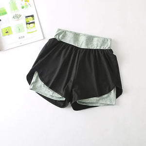 Quick-Drying High-Waist Sports Shorts for Active Wear Mimarta