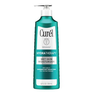 Curel Hydra Therapy In Shower Lotion, Wet Skin Moisturizer for Dry or Extra-dry Skin, with Advanced Ceramide Complex, for Optimal Moisture Retention, 12 Ounce 12 Fl Oz (Pack of 1) Rieworkes