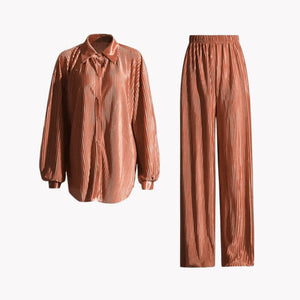 Pleated Set For Women Rieworkes