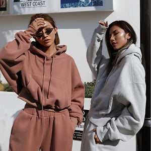 Women Warm Hoodie and Pants Set Rieworkes