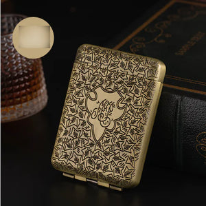 Luxury Vintage Engraved Cigarette Case for 16/20 Cigarettes Mimarta