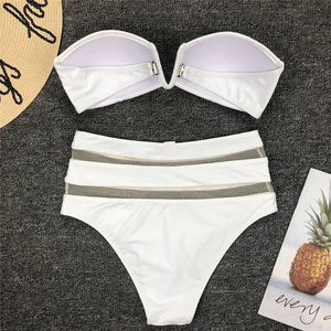 Padded Bathing Suit Bikinis Set Rieworkes