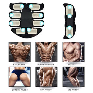 EMS Abdominal Muscle Toning Trainer ABS Stimulator Toner Fitness Binder Gym Belt Rieworkes
