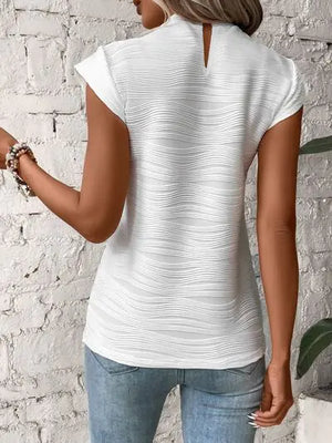 Terri Cap Sleeve Shirt- Rieworkes