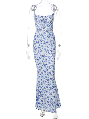Hugcitar Women Elegant Floral Long Dress Rieworkes