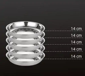Stainless Steel Tableware Dinner Plate Rieworkes