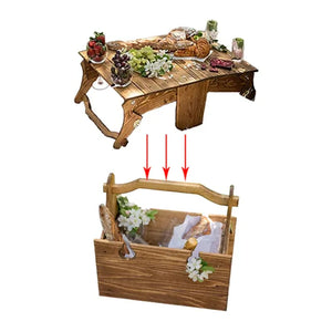 Folding Picnic Basket / Table Rieworkes