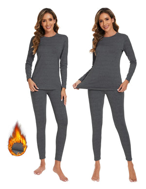 YADIFEN 2 Pack Thermal Underwear for Women Long Johns Thermal Sets with Fleece Lined Long Underwear Thermals Top and Bottom Set Mimarta