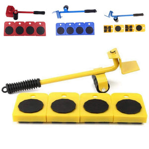Furniture Lifter Sliders Kit: Heavy-Duty Roller Move Tool Set for 100Kg/220Lbs Rieworkes