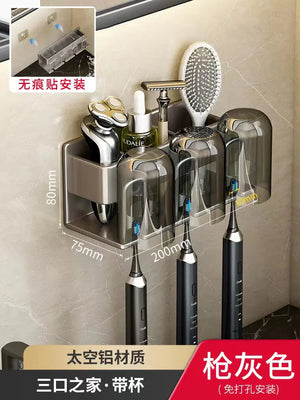 Wall-Mounted Toothbrush and Cup Holder for Bathroom Mimarta