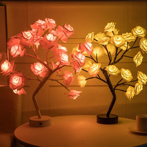LED Rose Flower Table Lamp Rieworkes