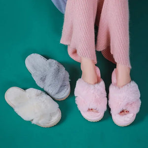 Winter Luxury Fur Slippers Rieworkes