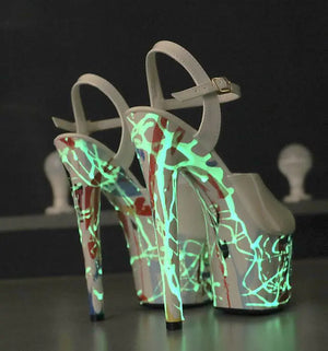 Leather Stiletto High Heels Rieworkes