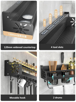 Wave Pattern Kitchen Organizer Shelf Andralyn Life Store