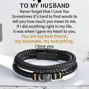 Braided Leather Bracelets for Men Rieworkes