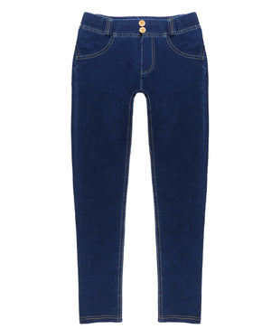 Love Hip Shaping Mid-Waist Yoga Denim Pants Mimarta