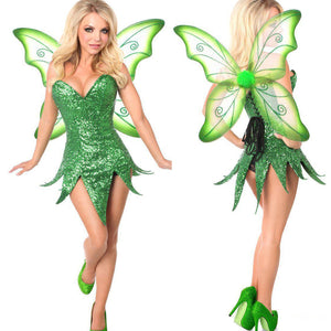 Christmas Halloween Cosplay Dress with Fairy Wings Mimarta