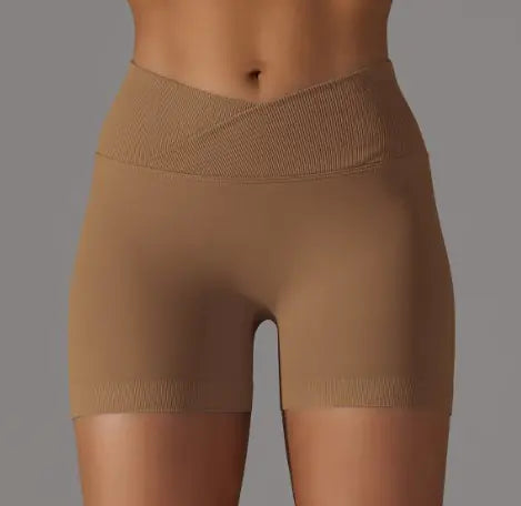 Sports Shorts Women High Waist Workout Seamless Fitness Yoga Shorts Rieworkes