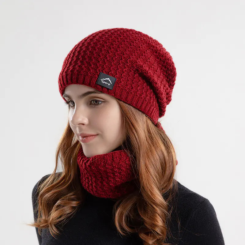 Winter Beanie and Scarf Set for Men and Women (One Set) Mimarta