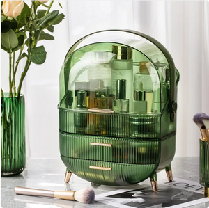Large Capacity Dustproof Transparent Cosmetic Organizer Box for Desktop Mimarta