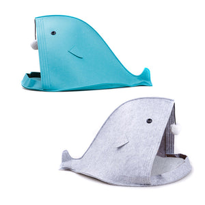 Washable Non-Woven Cat Bed, Shark Dog Bed, Foldable Pet Cave Mimarta