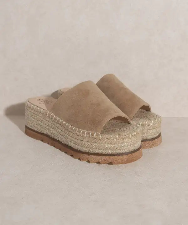 Espadrille Platform Slide Rieworkes